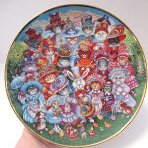Easter Purrade Bill Bell Cat Plate